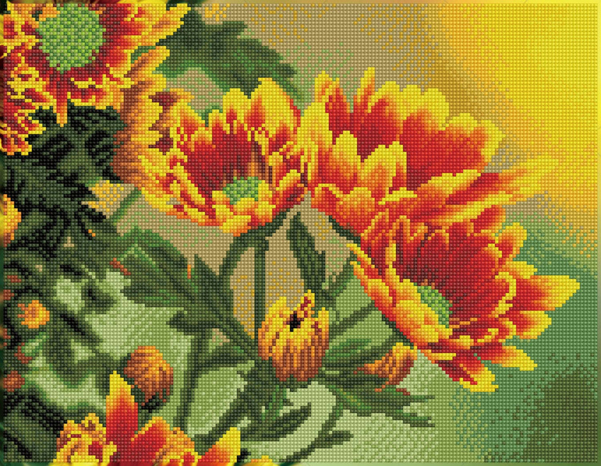 Field Daisies (Framed Square)