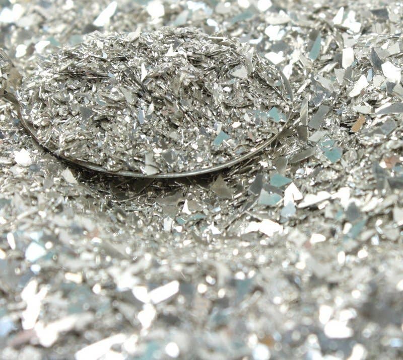Silver Fusion - German Glass Glitter - 90 Grit - 14 grams
