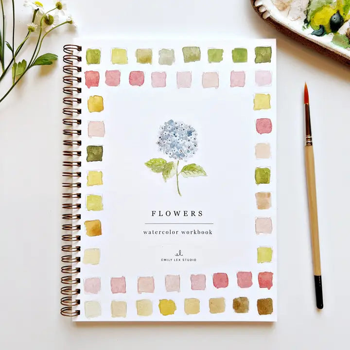 Flowers Emily Lex Watercolor Workbook