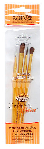 CRAFTERS CHOICE CAMEL HAIR RND 2,6 MOP 1/4 WSH 1/2 BRUSH SET