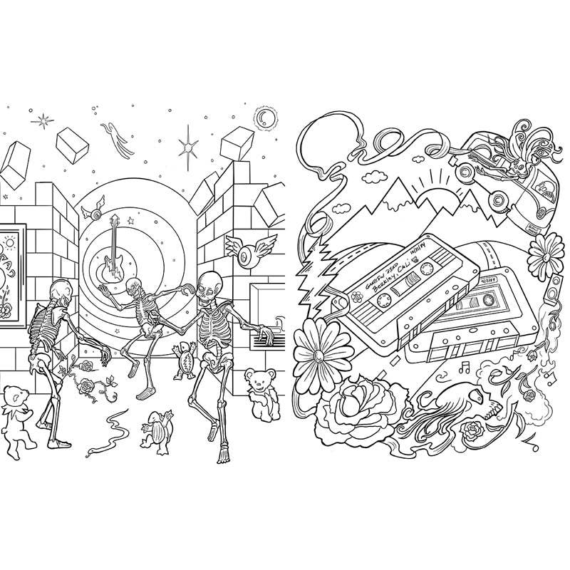 The Official Coloring Book of Grateful Dead (NEW!)