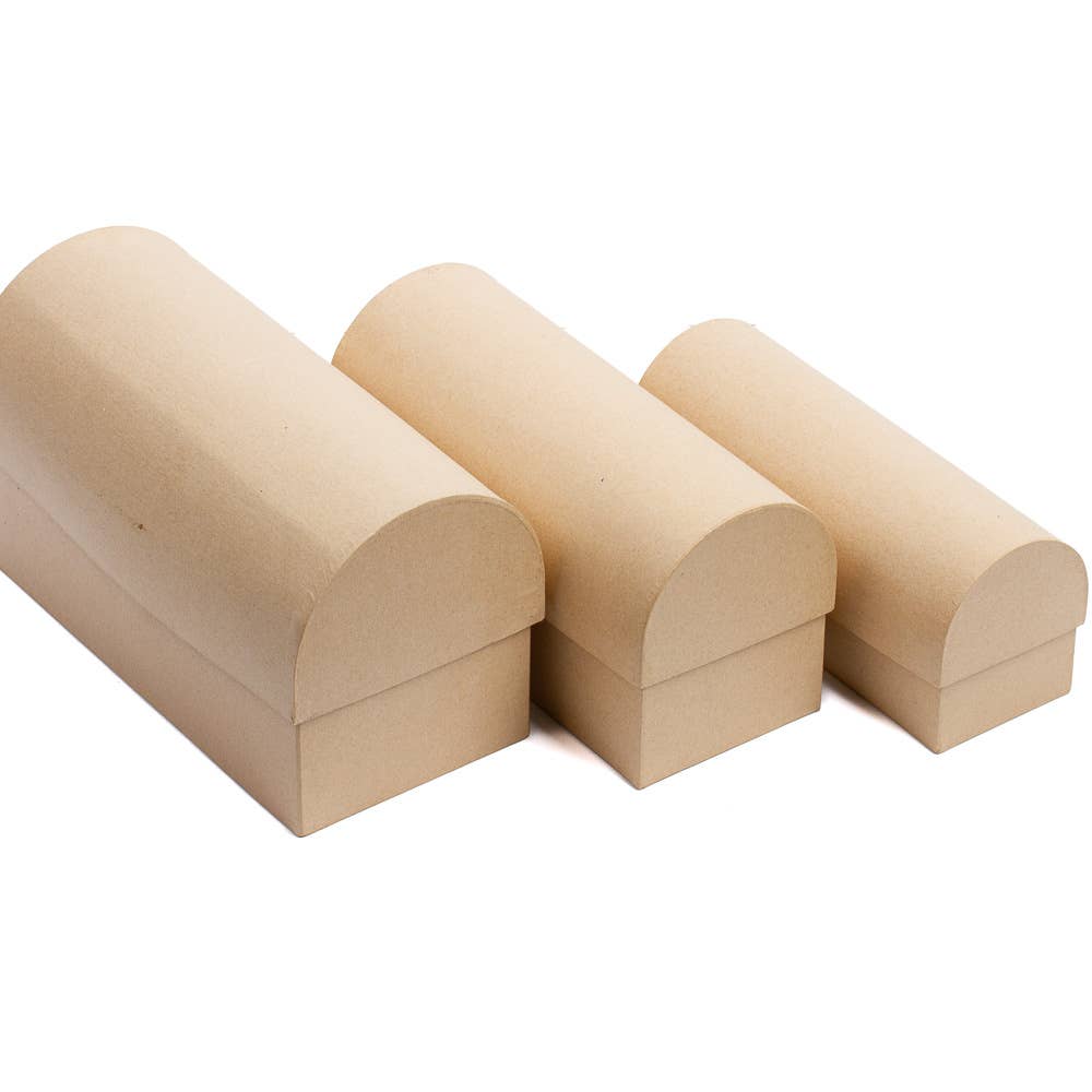 Premade Paper Mache Chest Boxes Small