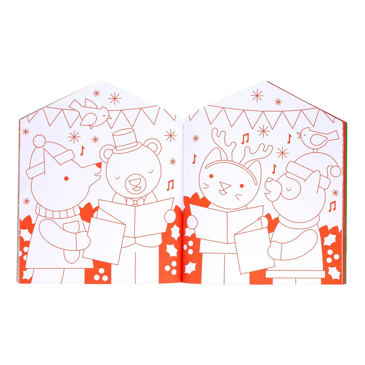 Christmas Coloring Book + Stickers