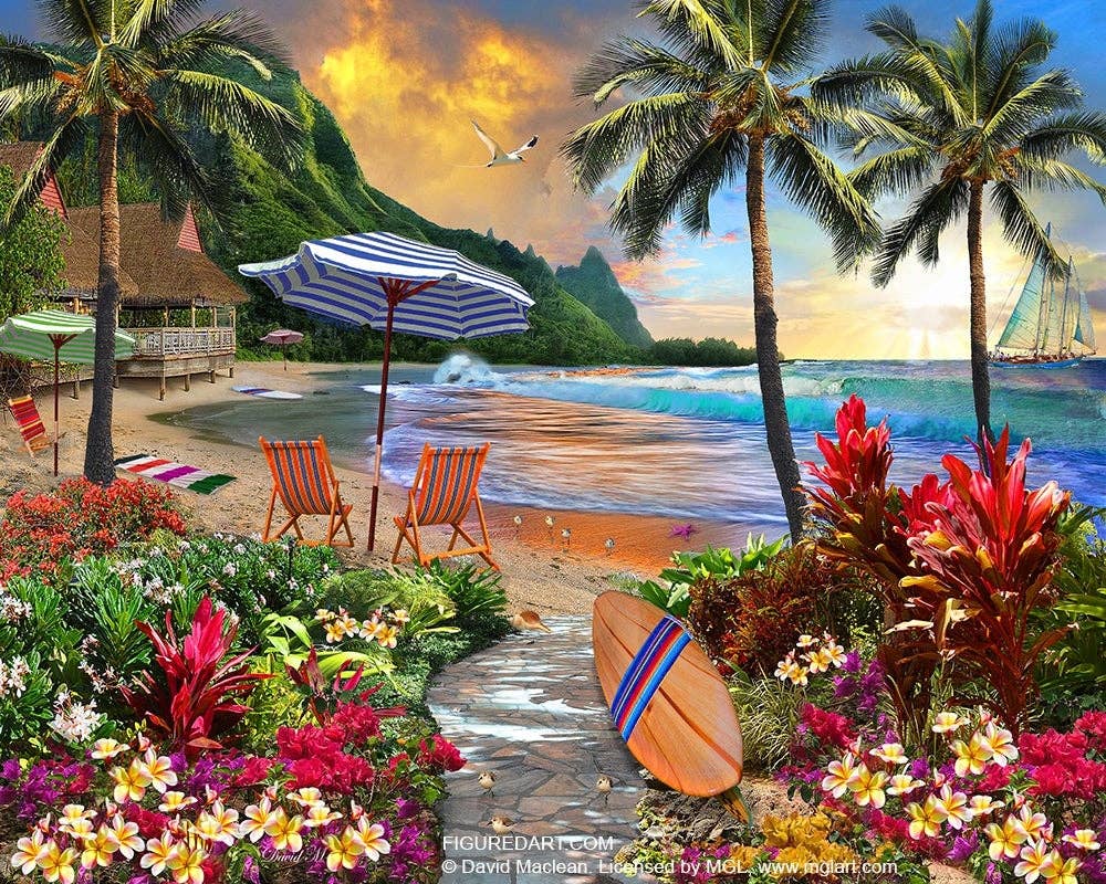 Figured'Art Paint By Number Rolled Kit -Under coconut