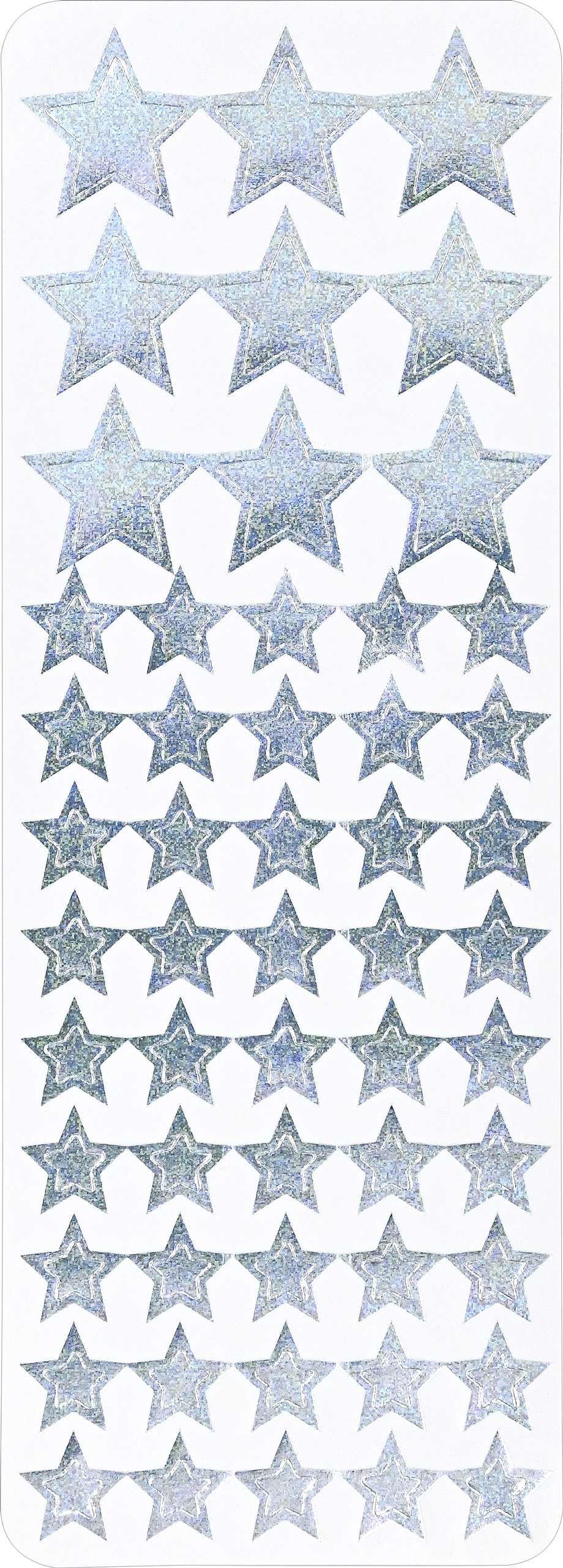 Color Foil Stars Sticker Set