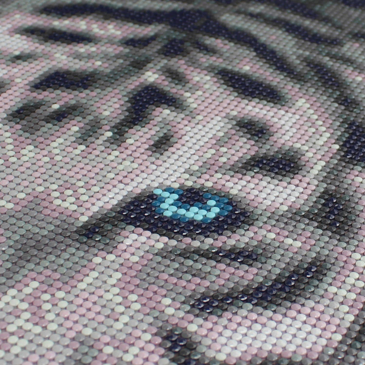 Silver Tiger Diamond Painting Kit