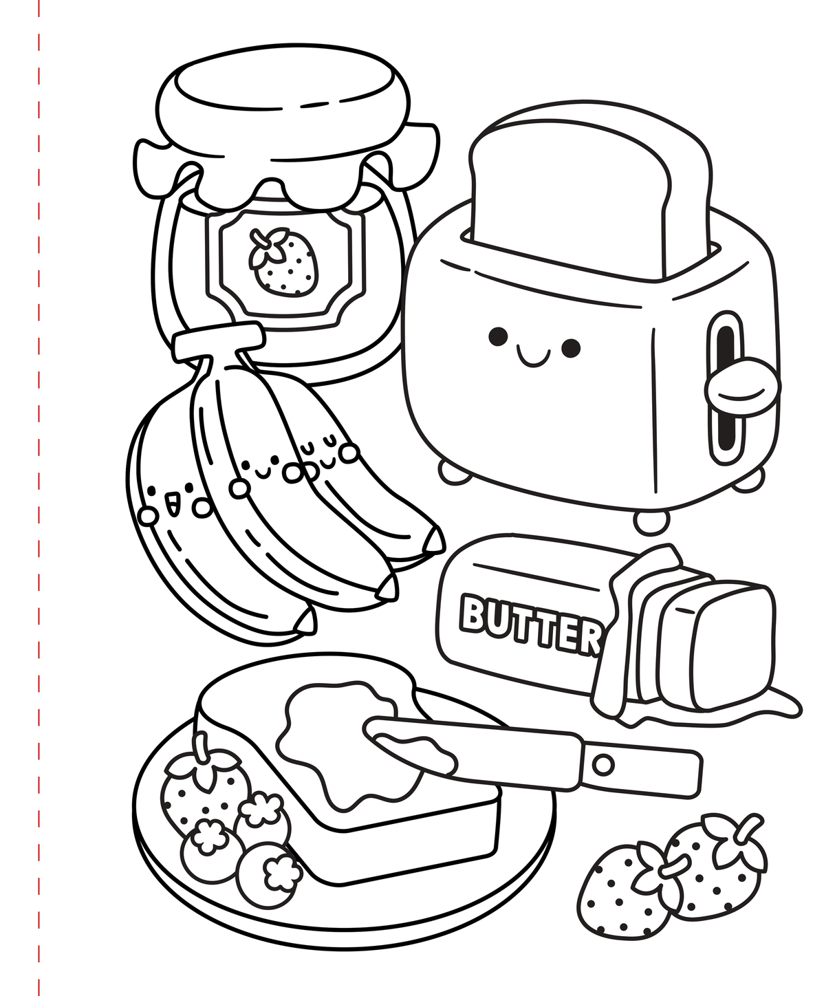 Large Print Coloring Book - Cozy & Comfy