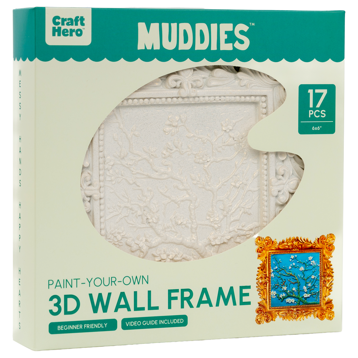 Muddies™ 3D Wall Frame Painting Kit — Almond Blossom
