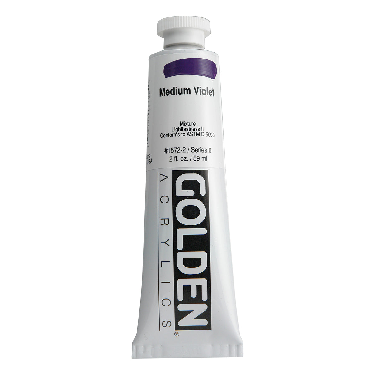 Golden Heavy Body Acrylic, 2 oz., Medium Violet