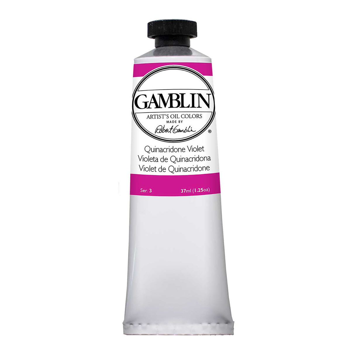 Gamblin Artist Grade Oil Color, 37ml, Quinacridone Violet