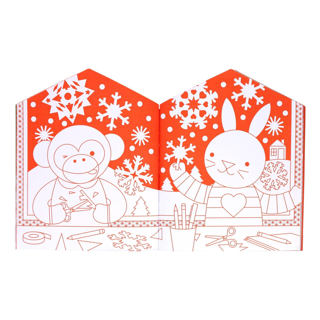Christmas Coloring Book + Stickers