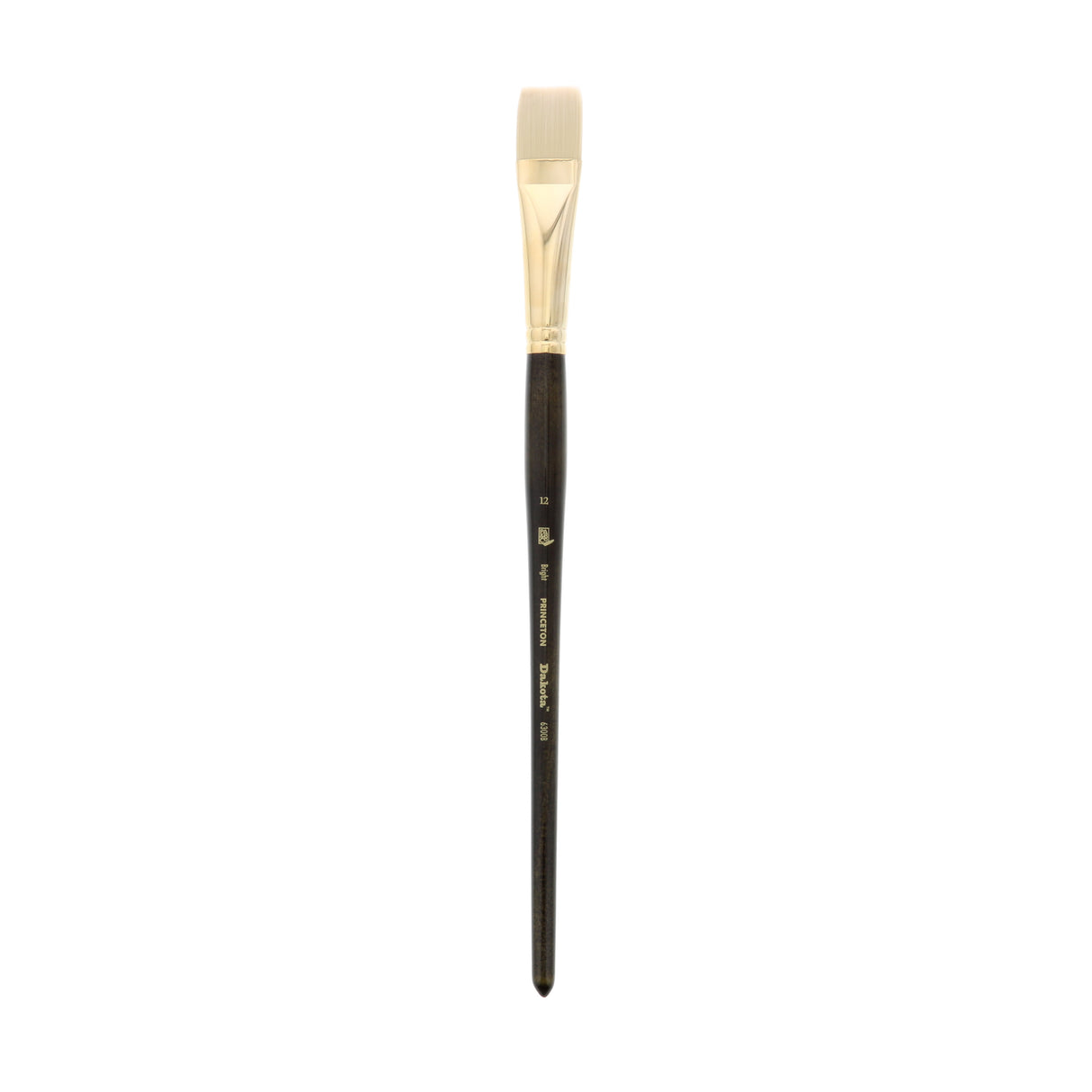 Princeton Brush Dakota Synthetic Hog Bristle Oil & Acrylic Brush, Bright, 12