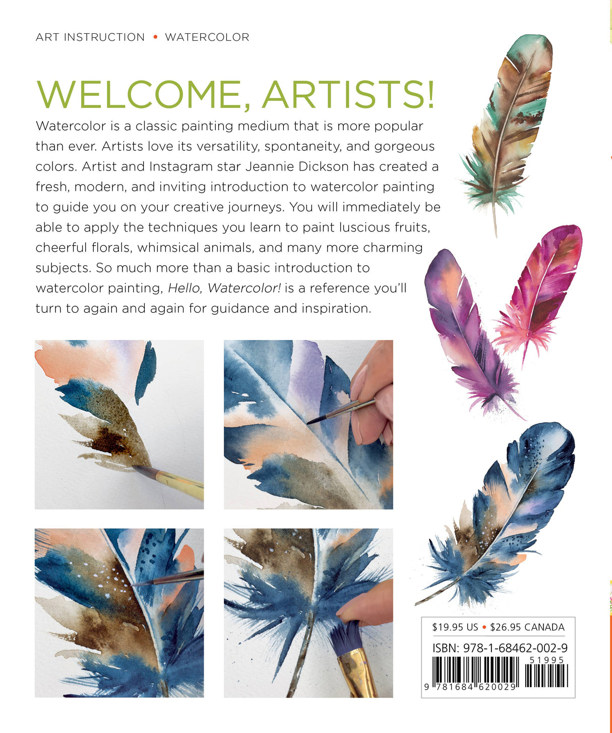 Hello, Watercolor! Step-by-Step Watercolor Flowers & Animals