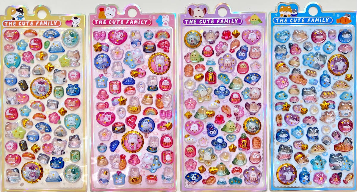 11086 3D Animal Jewel Phone Stickers-12