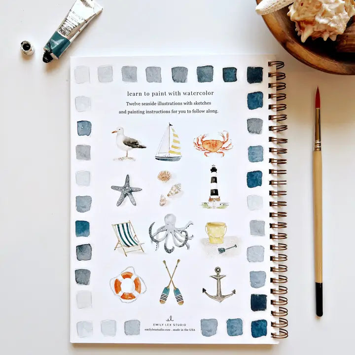 Seaside Emily Lex Watercolor Workbook
