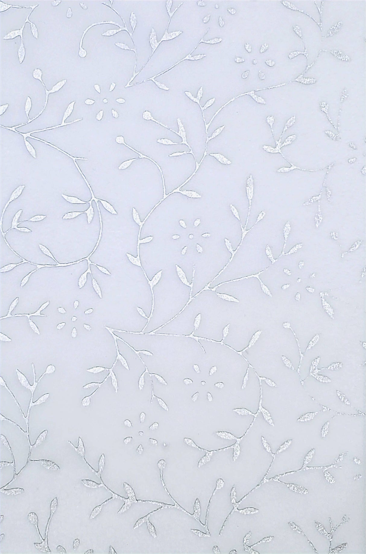 Indian Metallic Matte Silver Petal On N1 White
