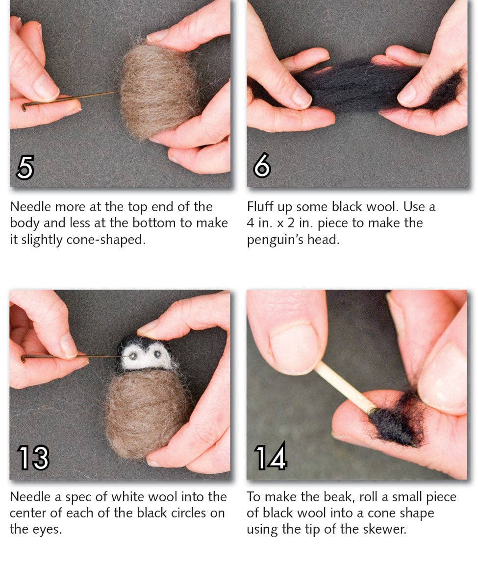 Penguin Felting Kit