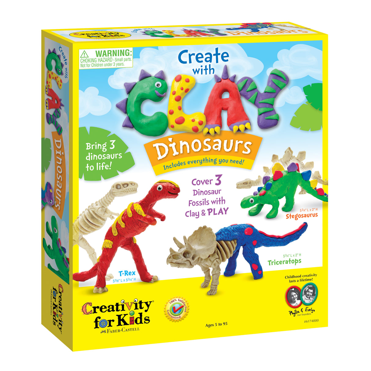 Creativity for Kids Create with Clay Dinosaurs Kit