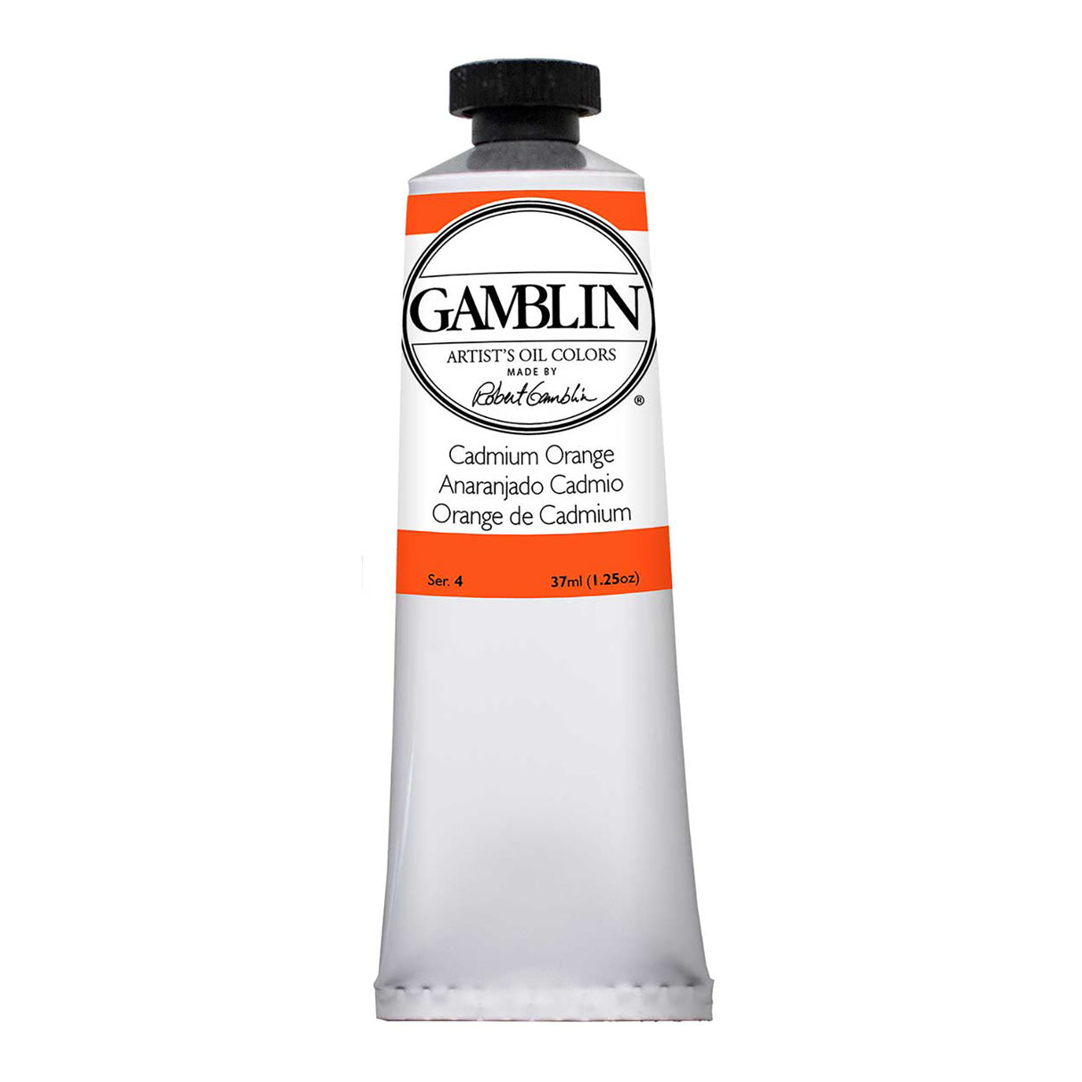 Gamblin Artist Grade Oil Color, 37ml, Cadmium Orange