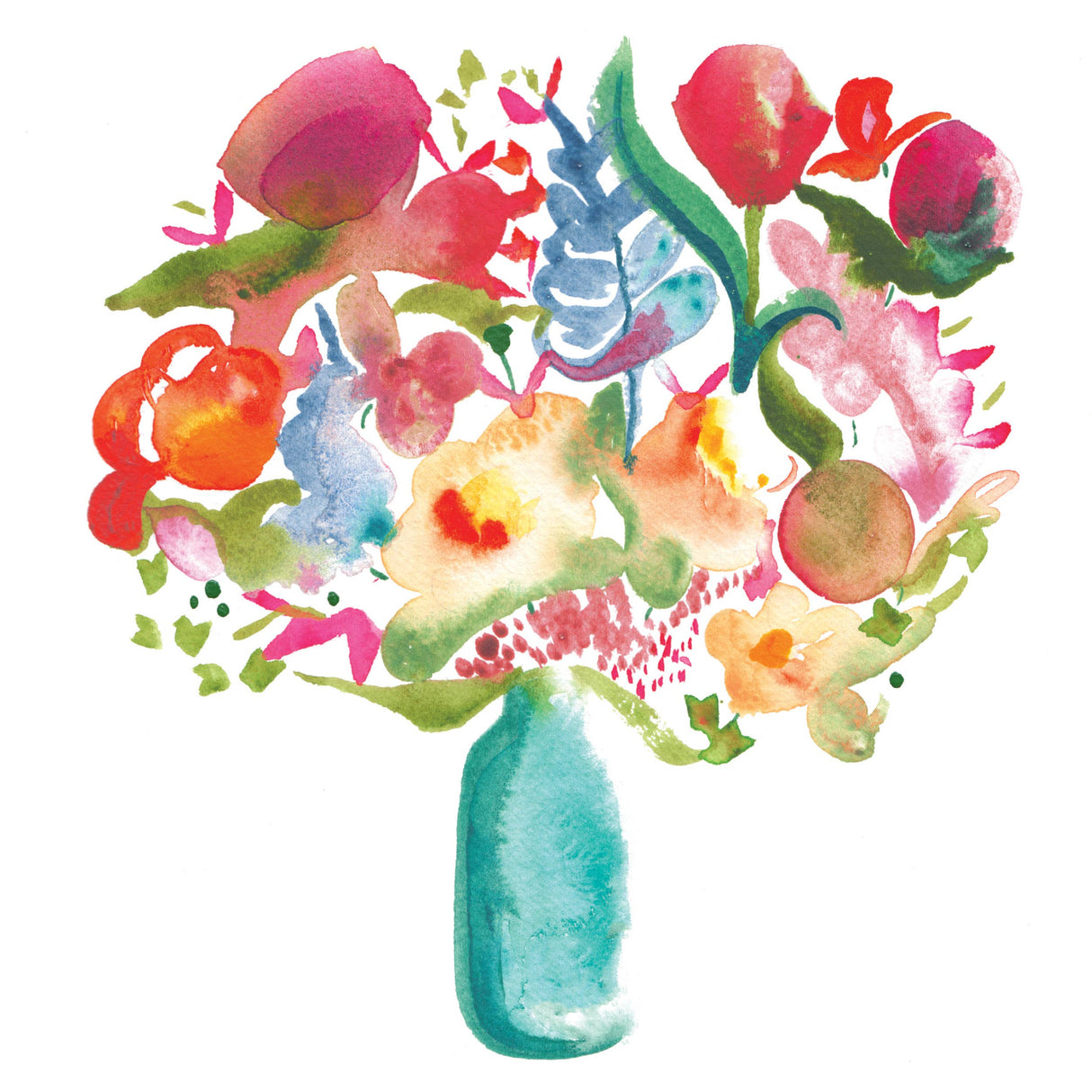 Reverse Coloring Watercolors for You to Doodle & Trace