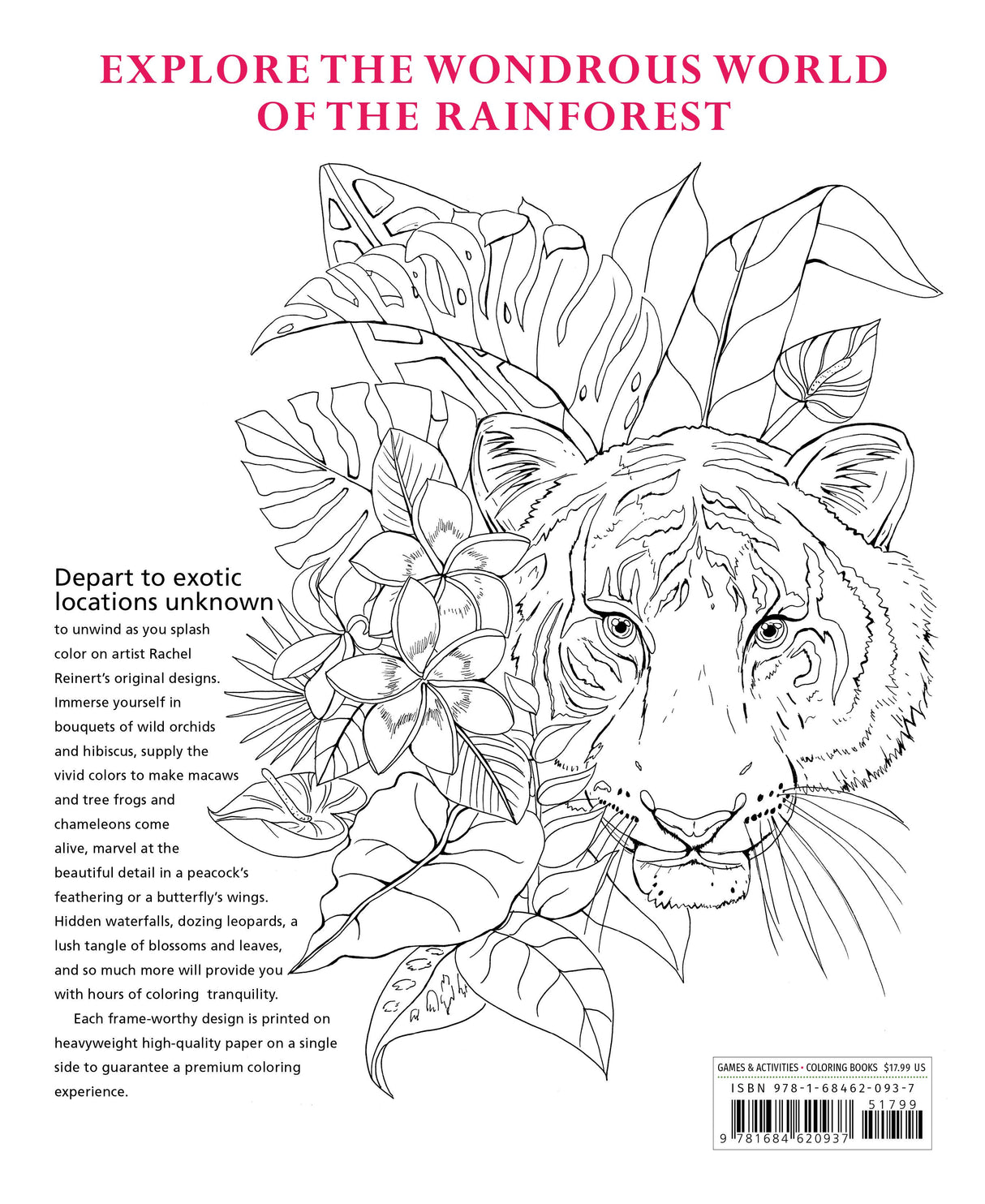 Tropical Wonderland: A Calming Coloring Book for Adults