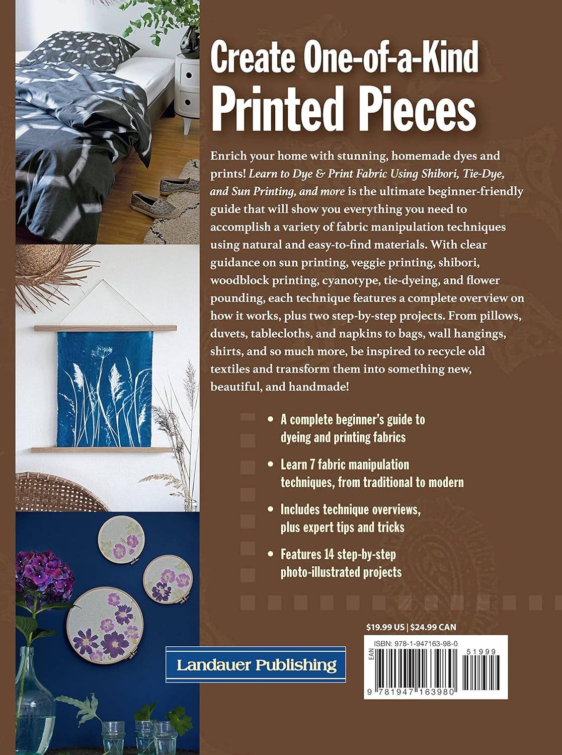 Learn to Dye & Print Fabric Using Shibori, Tie-Dye & More