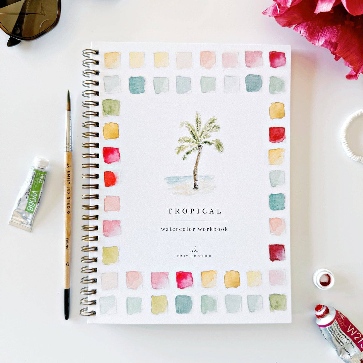 Tropical Emily Lex watercolor workbook
