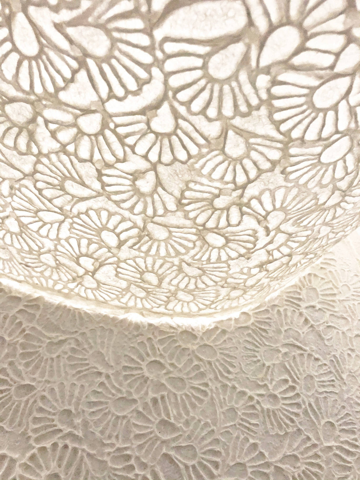 Embossed Swirled Leaves Mulberry Paper