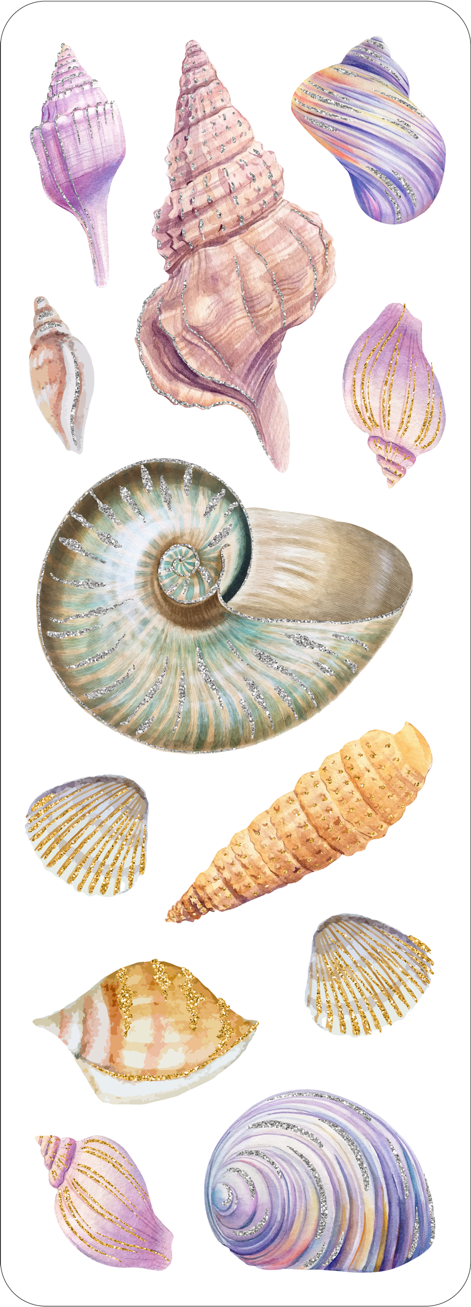 Seashells Sticker Set