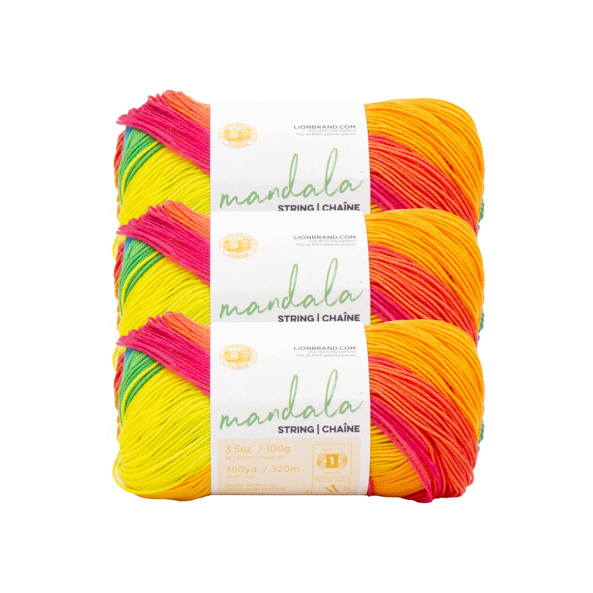 Lion Brand Yarn Mandala String Pop
