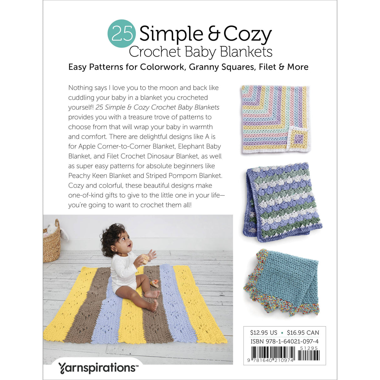 25 Simple & Cozy Crochet Baby Blankets