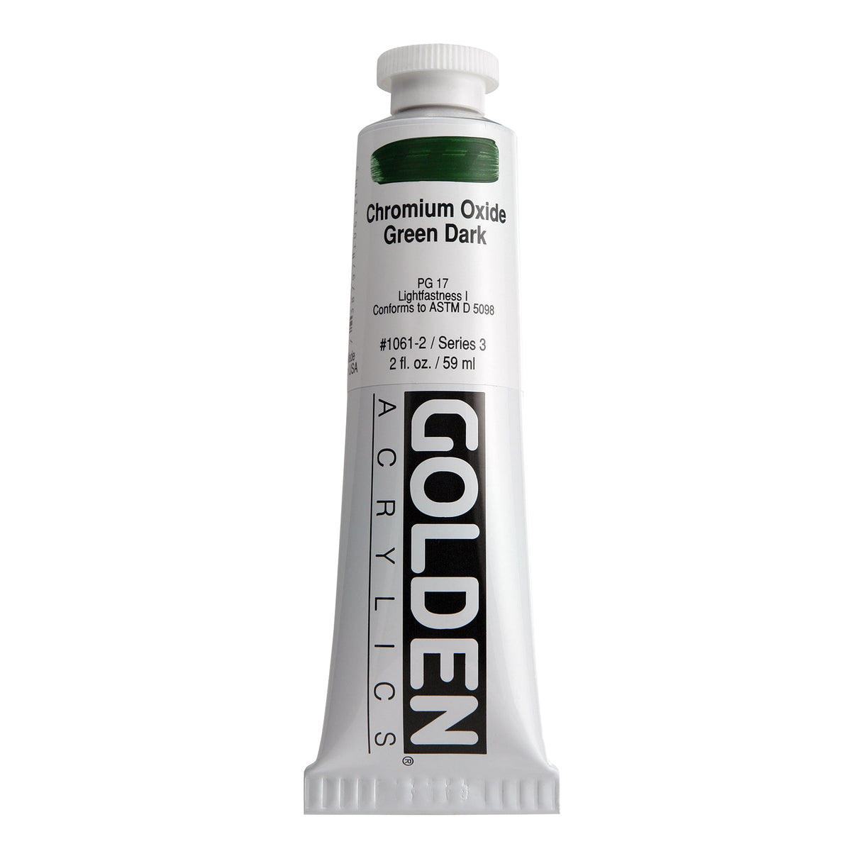 Golden Heavy Body Acrylic, 2 oz., Chromium Oxide Green Dark