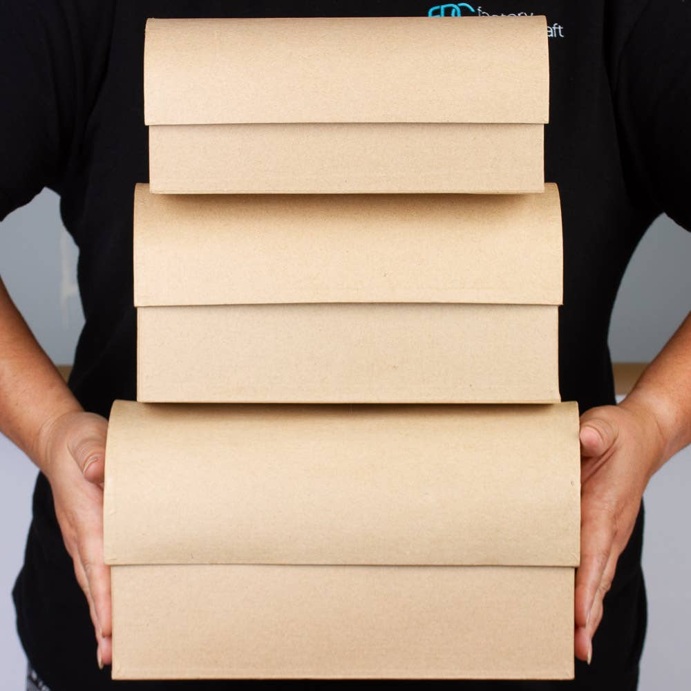 Premade Paper Mache Chest Boxes Small