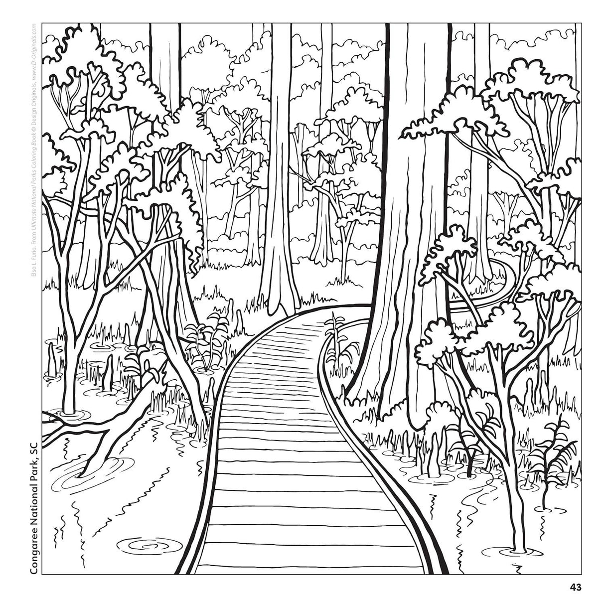 Ultimate National Parks Coloring Book - Amazing Scenes