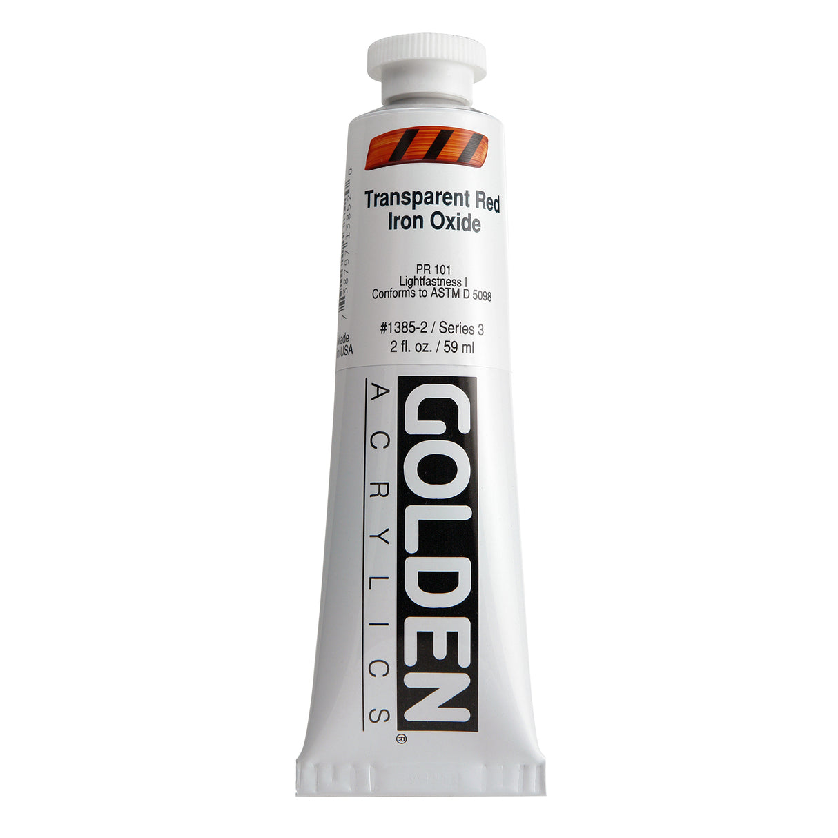 Golden Heavy Body Acrylic, 2 oz., Transparent Red Iron Oxide