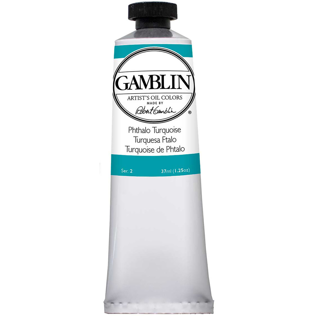 Gamblin Artist Grade Oil Color, 37ml, Phthalo Turquoise