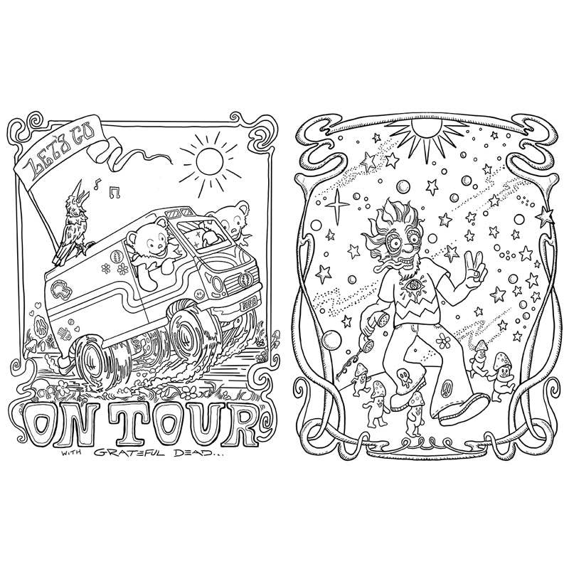 The Official Coloring Book of Grateful Dead (NEW!)