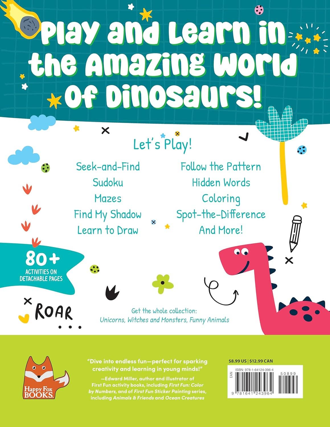 Dinosaurs Activity Book-Puzzles, Games, Coloring & More!