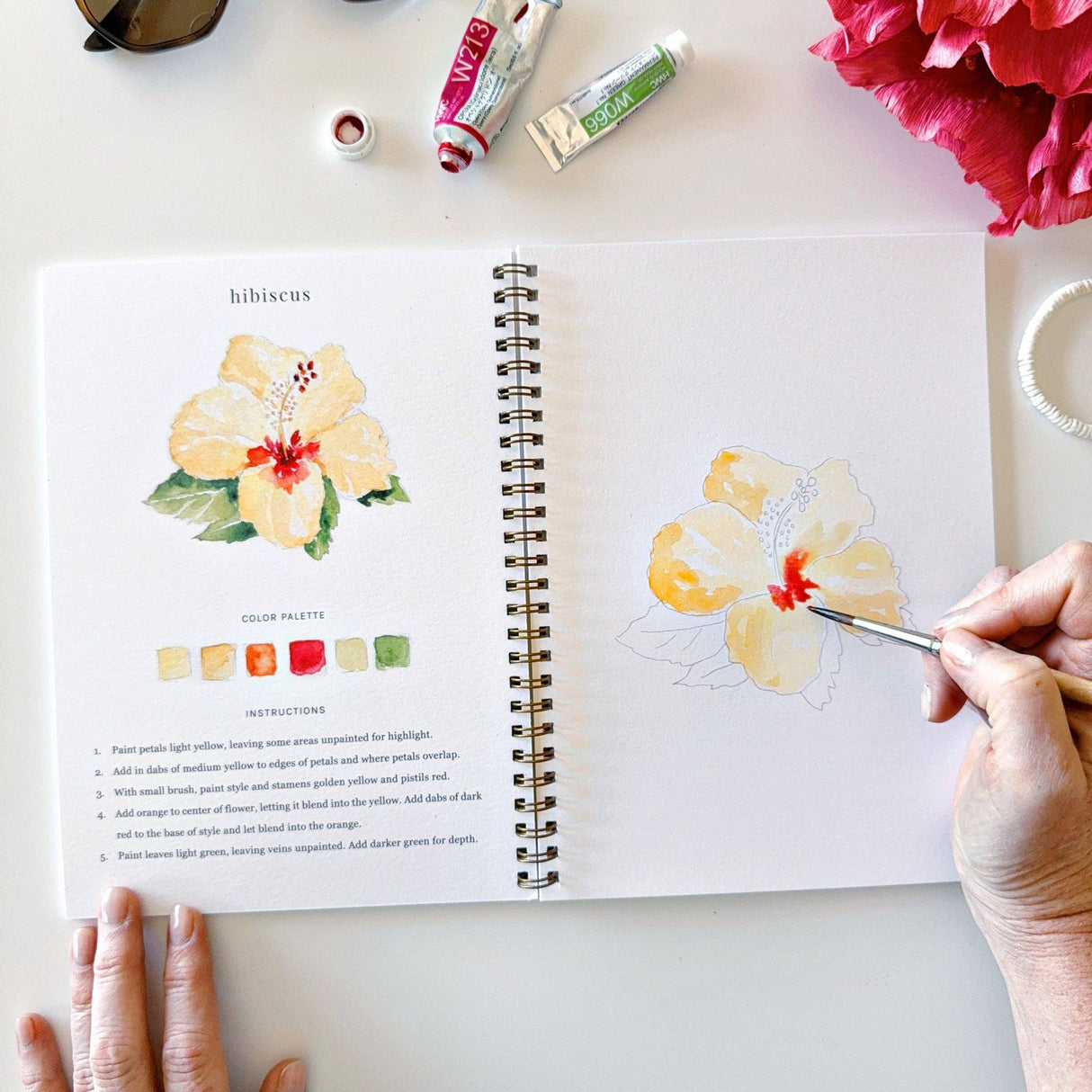 Tropical Emily Lex watercolor workbook