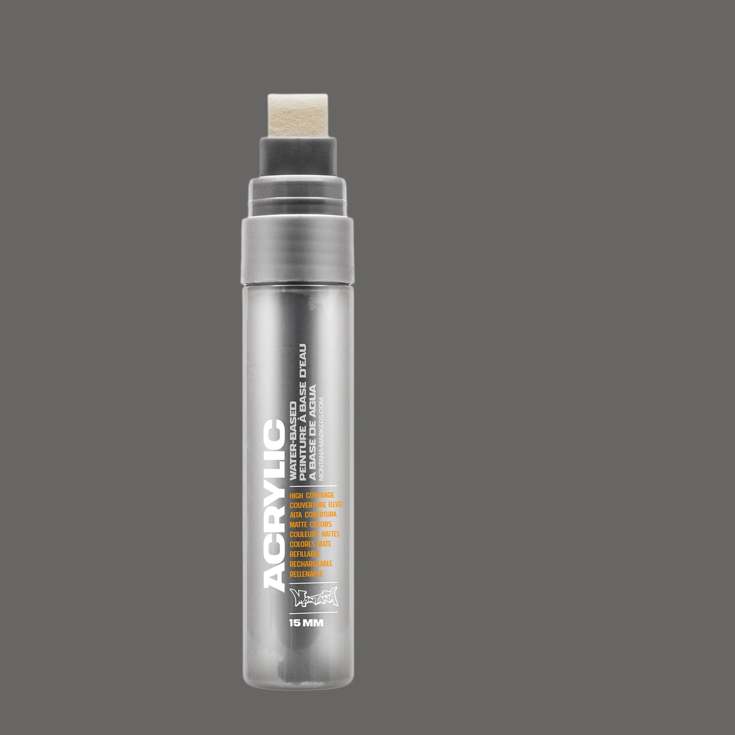 Montana Cans Acrylic Paint Marker, 15mm, Standard Nib, Gravel