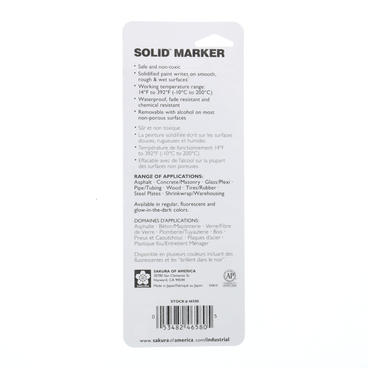 SAKURA Solid Marker, The Original Solidified Paint Marker, 1PK White
