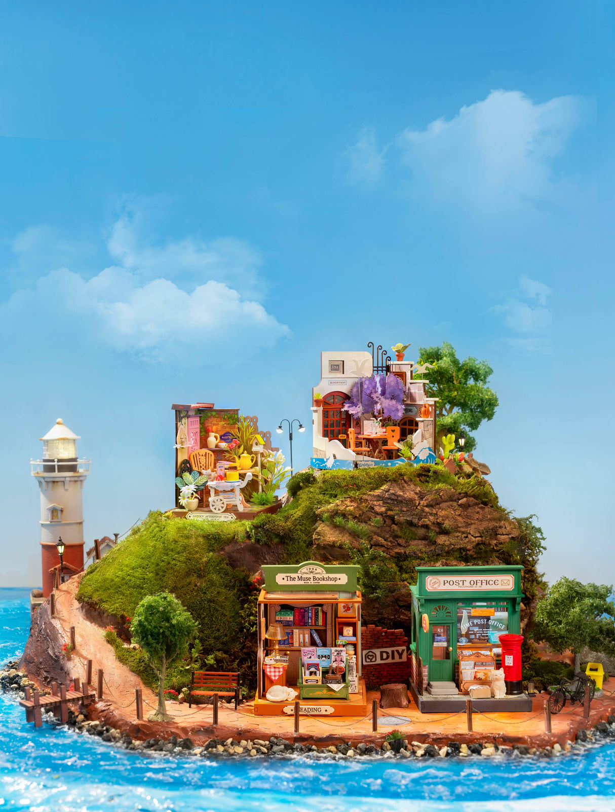 DIY Miniature House Kit: Fancy Tea Yard