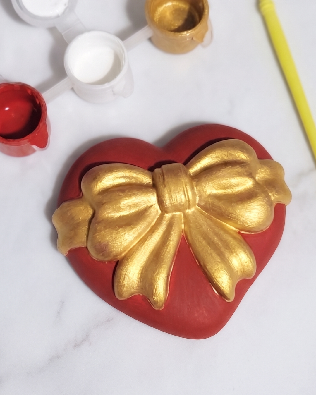 DIY Plaster Heart Paint Kit | Handmade Gift Craft Set