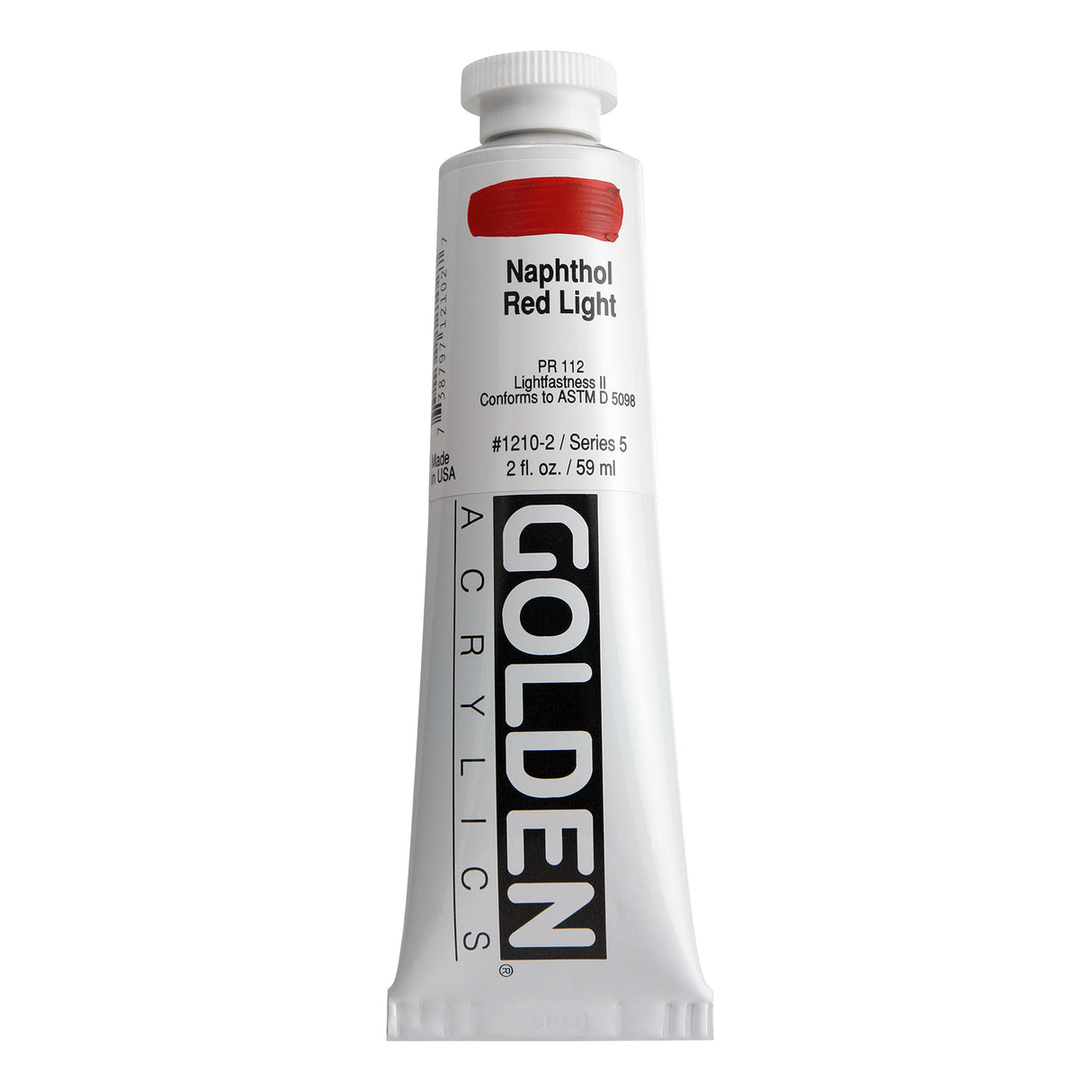 Golden Heavy Body Acrylic, 2 oz., Naphthol Red Light