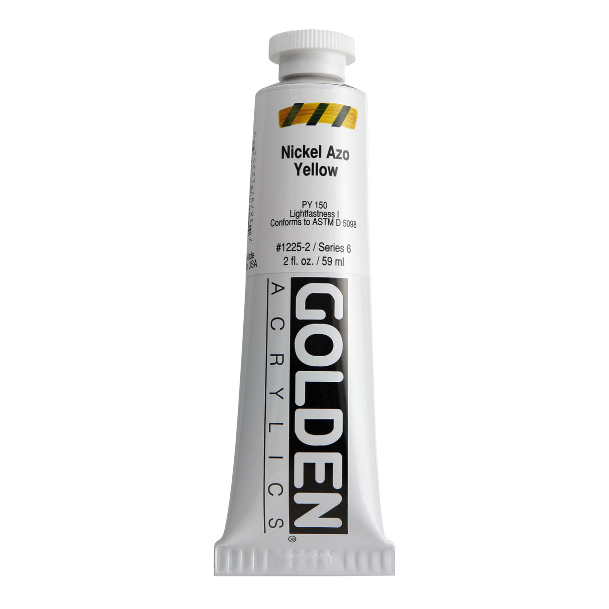 Golden Heavy Body Acrylic, 2 oz., Nickel Azo Yellow