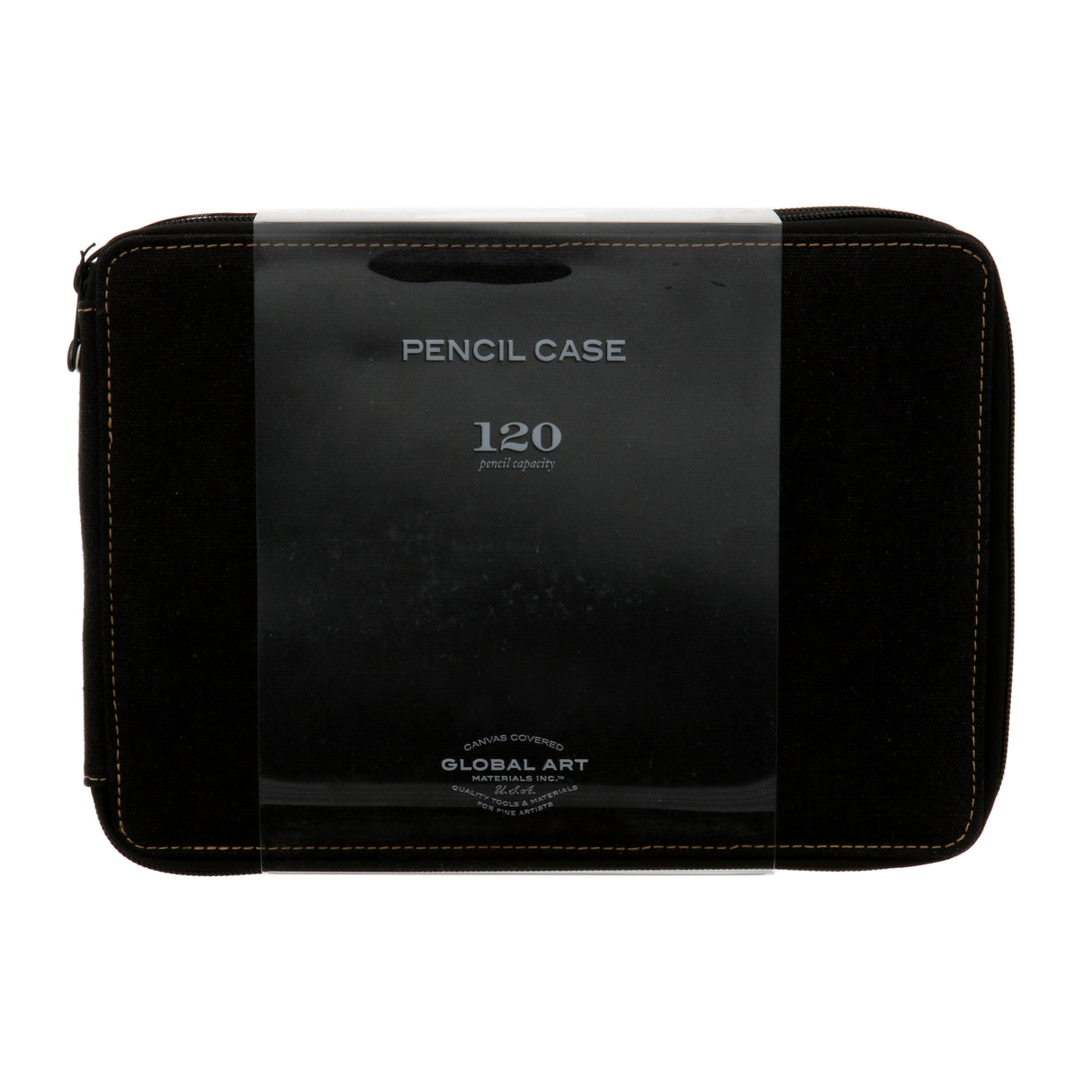 Global Art Canvas Pencil Case, 120-Pencil Case Black
