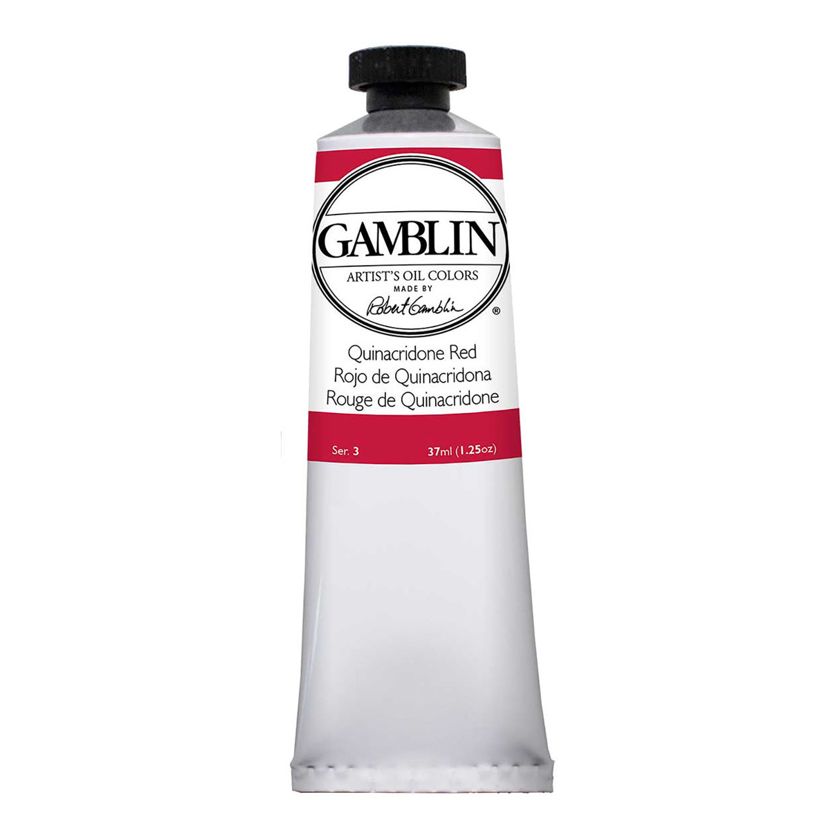 Gamblin Artist Grade Oil Color, 37ml, Quinacridone Red