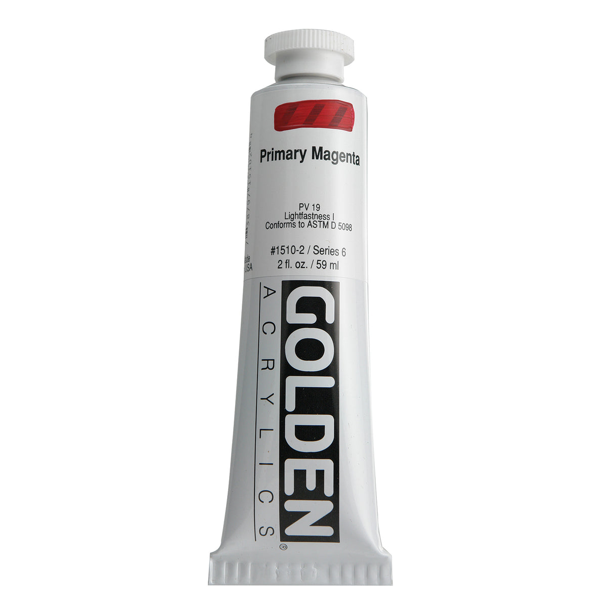 Golden Heavy Body Acrylic, 2 oz., Primary Magenta