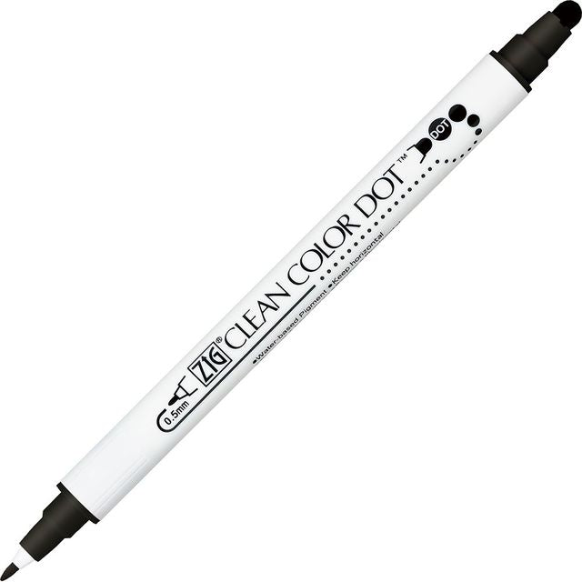Zig Clean Color Dot Twin, Black