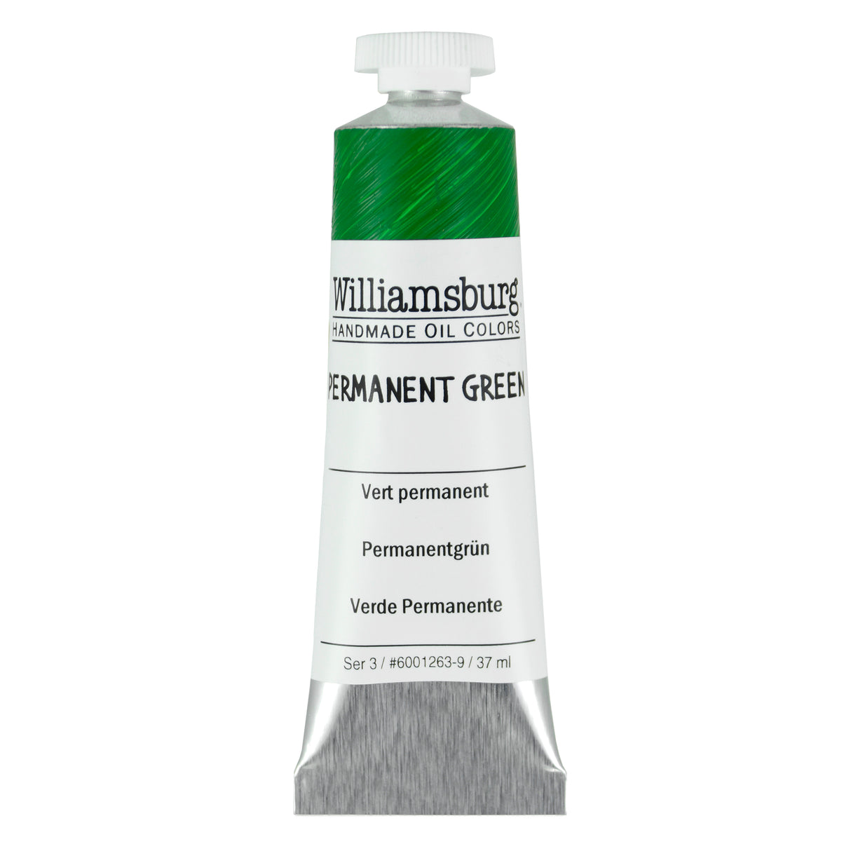 Williamsburg Artist Oil Color, 37ml Tube, Permanent Green